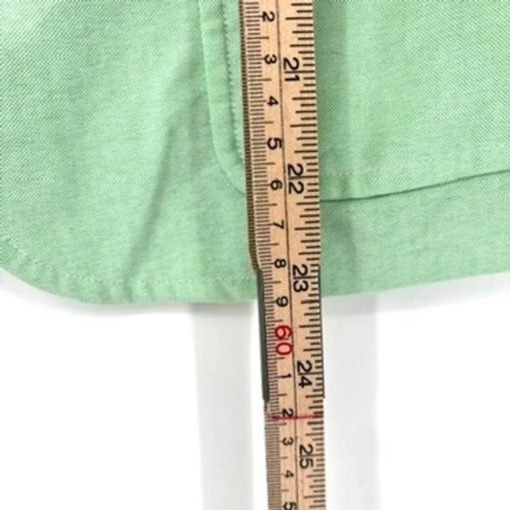 Ralph Lauren Rugby Cotton 3-Button Blazer Jacket Y2K Mint Green Plaid Lined Sz 2